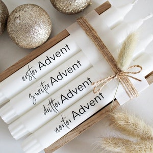Candles for the Advent wreath, Advent candles, Christmas candles, Christmas wreath, stick candles for Christmas, Advent