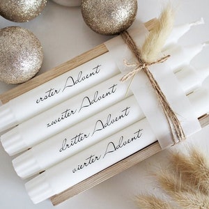 Candles for the Advent wreath, Advent candles, Christmas candles, Christmas wreath, stick candles for Christmas, Advent