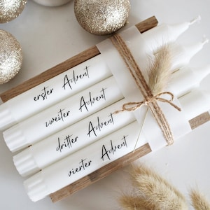 Candles for the Advent wreath, Advent candles, Christmas candles, Christmas wreath, stick candles for Christmas, Advent