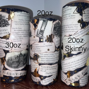 Wizard Book Page Tumbler