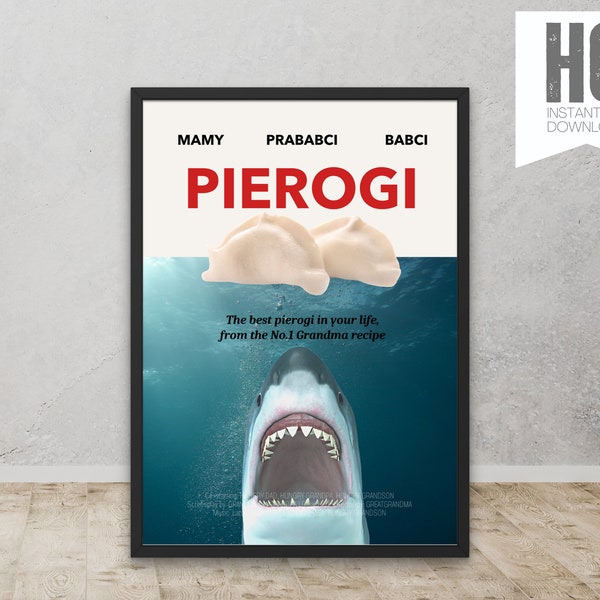 Pierogi Poster, Funny Pierogi Wall Art, Printable Poland Wall Art, Poland Poster, Poland Gifts, Pierogi Art Work, Polish Food, Printable Art