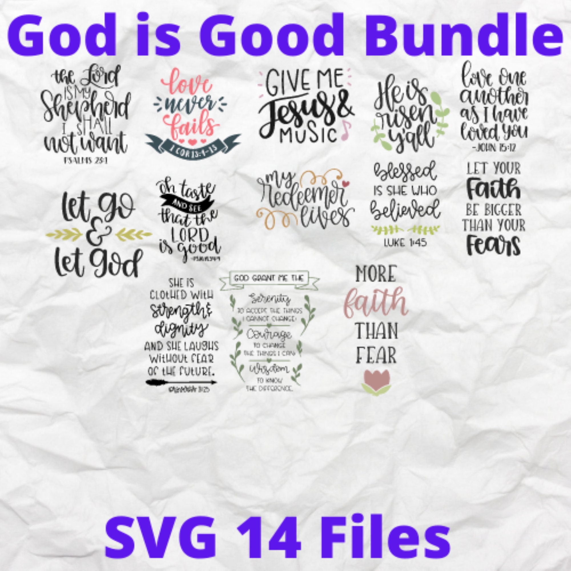 God is Good Bundle, God, Good, Svg Bundle - Etsy