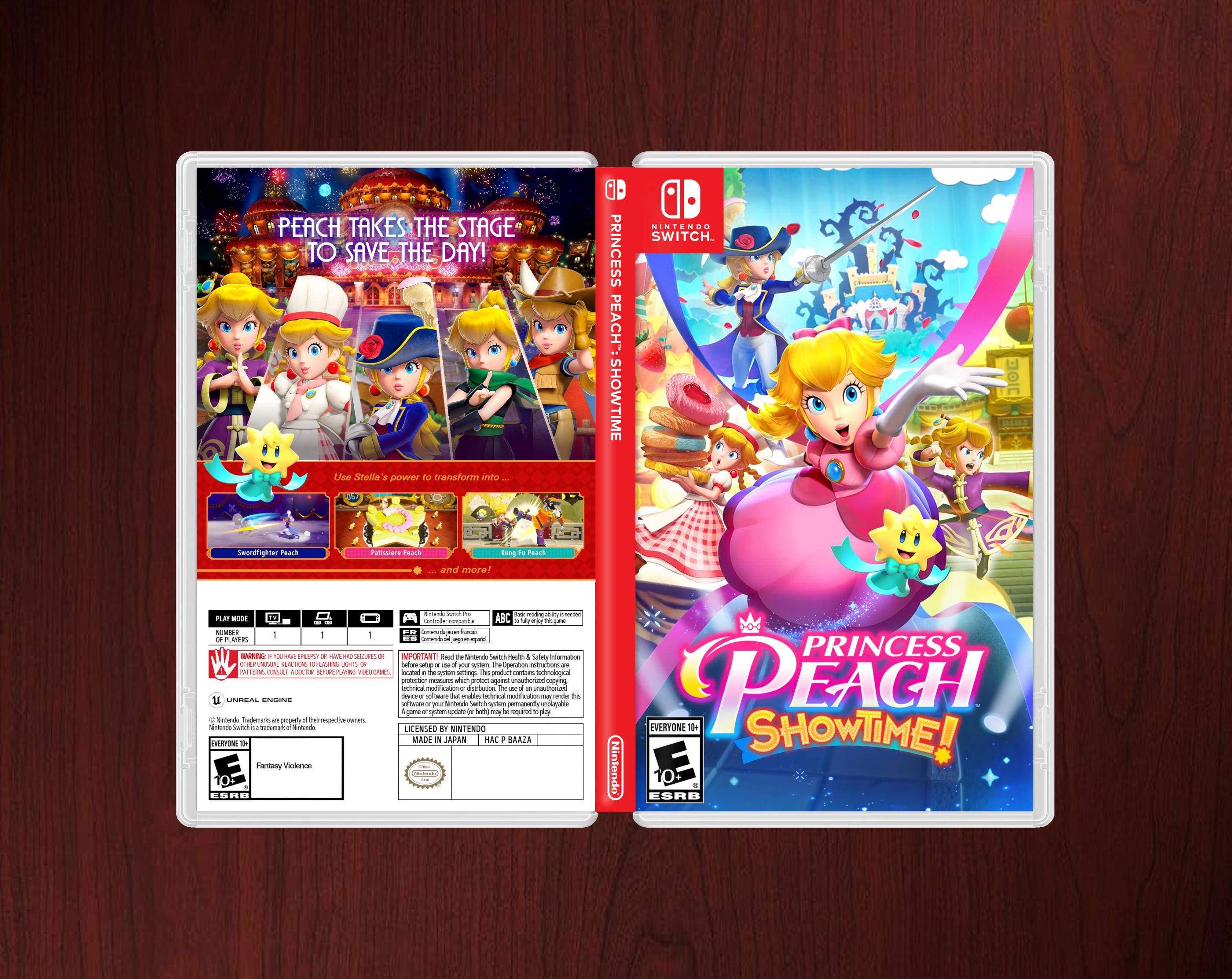 Princess Peach: Showtime Replacement Case Box Art - Etsy