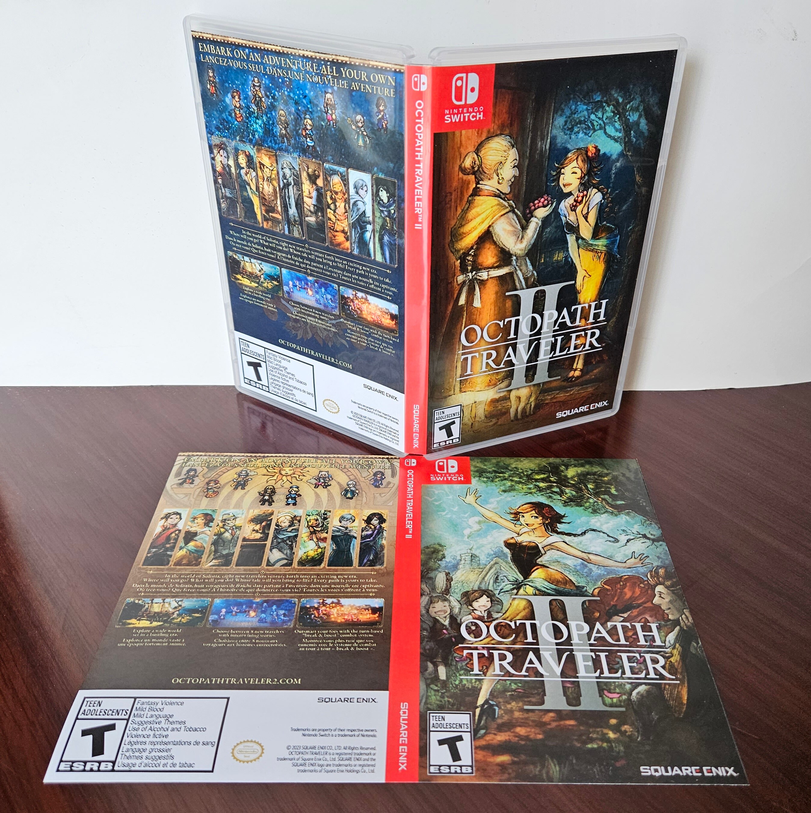 Octopath Traveler 2 Replacement Case Box Art -  Portugal