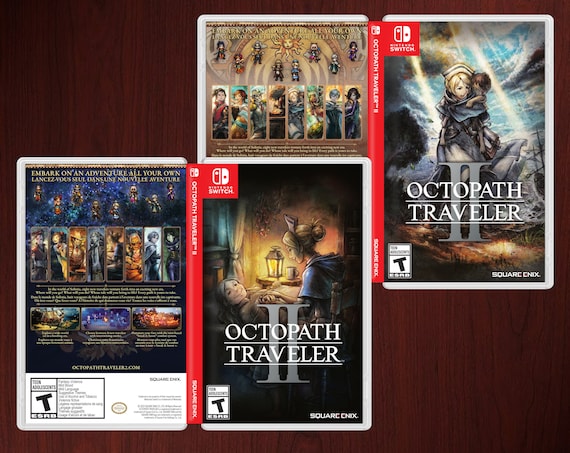 Octopath Traveler 2 Replacement Case Box Art Night Day Edition - Etsy