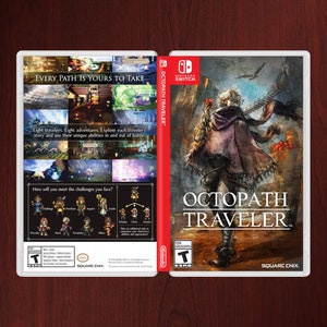 Octopath Traveler with Map Replacement Case Box Art