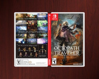 Estuche de repuesto para Octopath Traveler con mapa