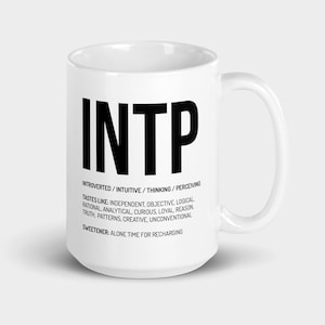 INTP  Anxiety Mug Introvert Mug Sarcastic Mugs Ceramic Mug Gift Mug Funny Work Mug Introvert Gift Personalized Mug Myers Briggs Gift for Him