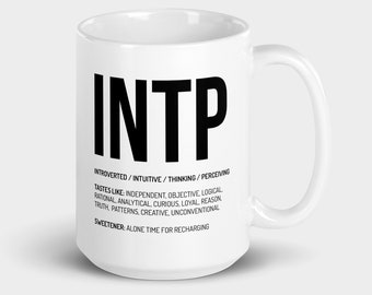 INTP  Anxiety Mug Introvert Mug Sarcastic Mugs Ceramic Mug Gift Mug Funny Work Mug Introvert Gift Personalized Mug Myers Briggs Gift for Him