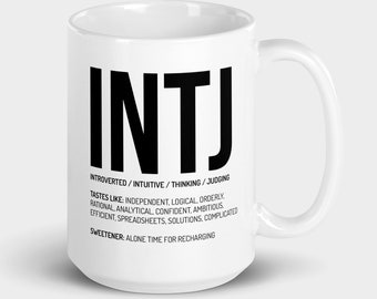INTJ Anxiety Mug Introvert Mug Sarcastic Funny Mugs Ceramic Mug Gift Funny Mug Introvert Gift for Her Personalized Mug Funny Work Gifts Boss