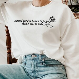 I Bet You Think About Me Crewneck Sweatshirt, Red Taylor es Version Sweatshirt