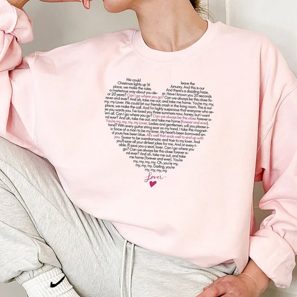 Lover Crewneck Sweatshirt, Valentines Gift, Lover Sweatshirt Fan Gift