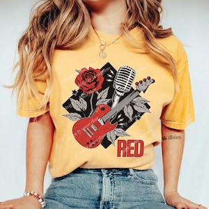 Red shirt, red album, taylor gift