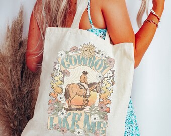 Cowboy like me tote bag