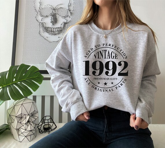 Vintage 1992 Crewneck Sweatshirt Vintage 1992 Sweater Custom