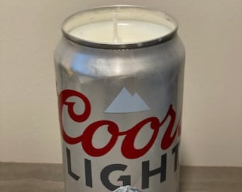 Coors Light Handmade Soy Candle with custom scent