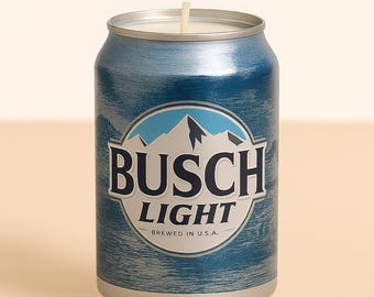 Busch Light Handmade Soy Candle with custom scent