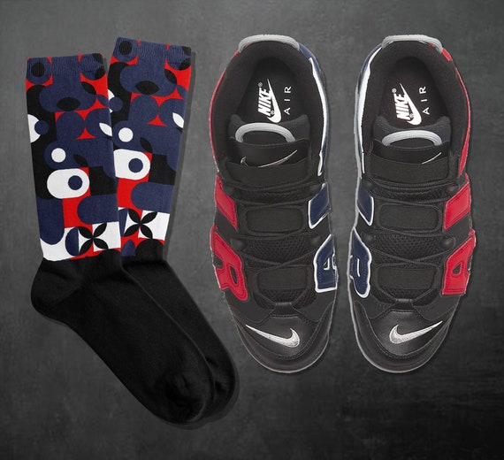 ABS Socks for Air More Uptempo 96 Midnight Navy Shirt - Etsy Australia