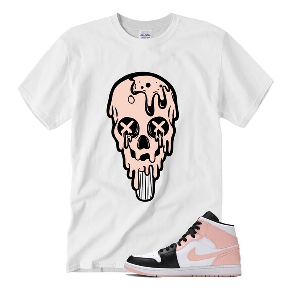 White SKULL POP T Shirt for Air Jordan 