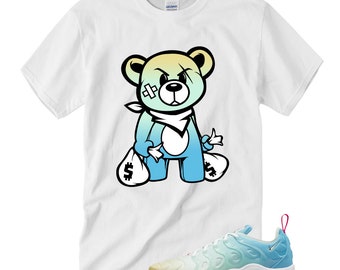 White BEAR T-shirt for Laser Blue Mint Foam Vapor Max Plus - Etsy