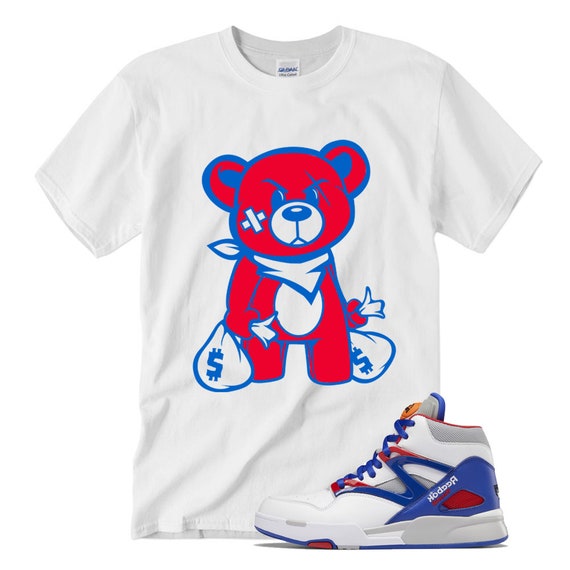 White BEAR T Shirt for Reebok Omni Zone 