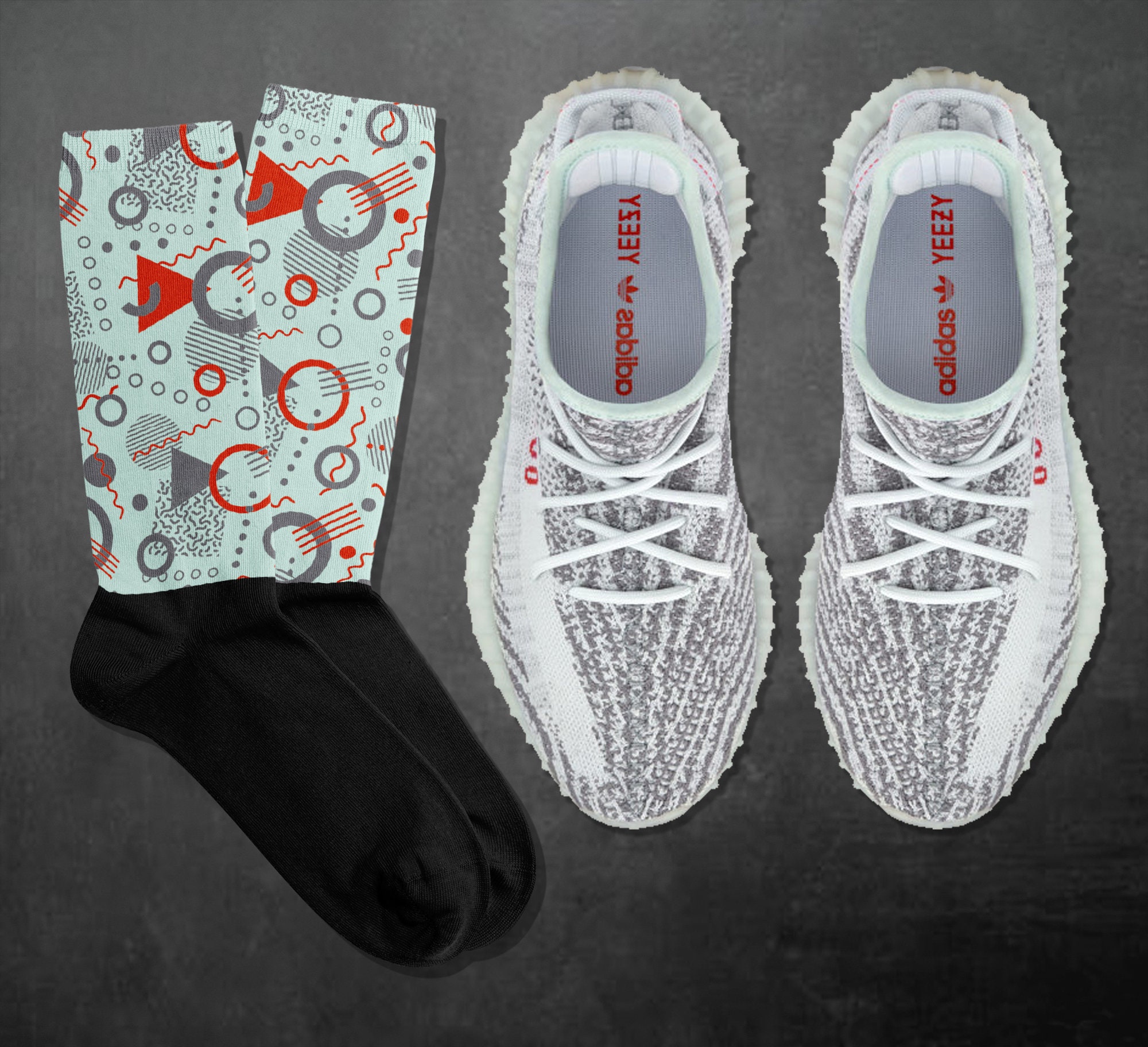 Reflective socks yeezy Clearance