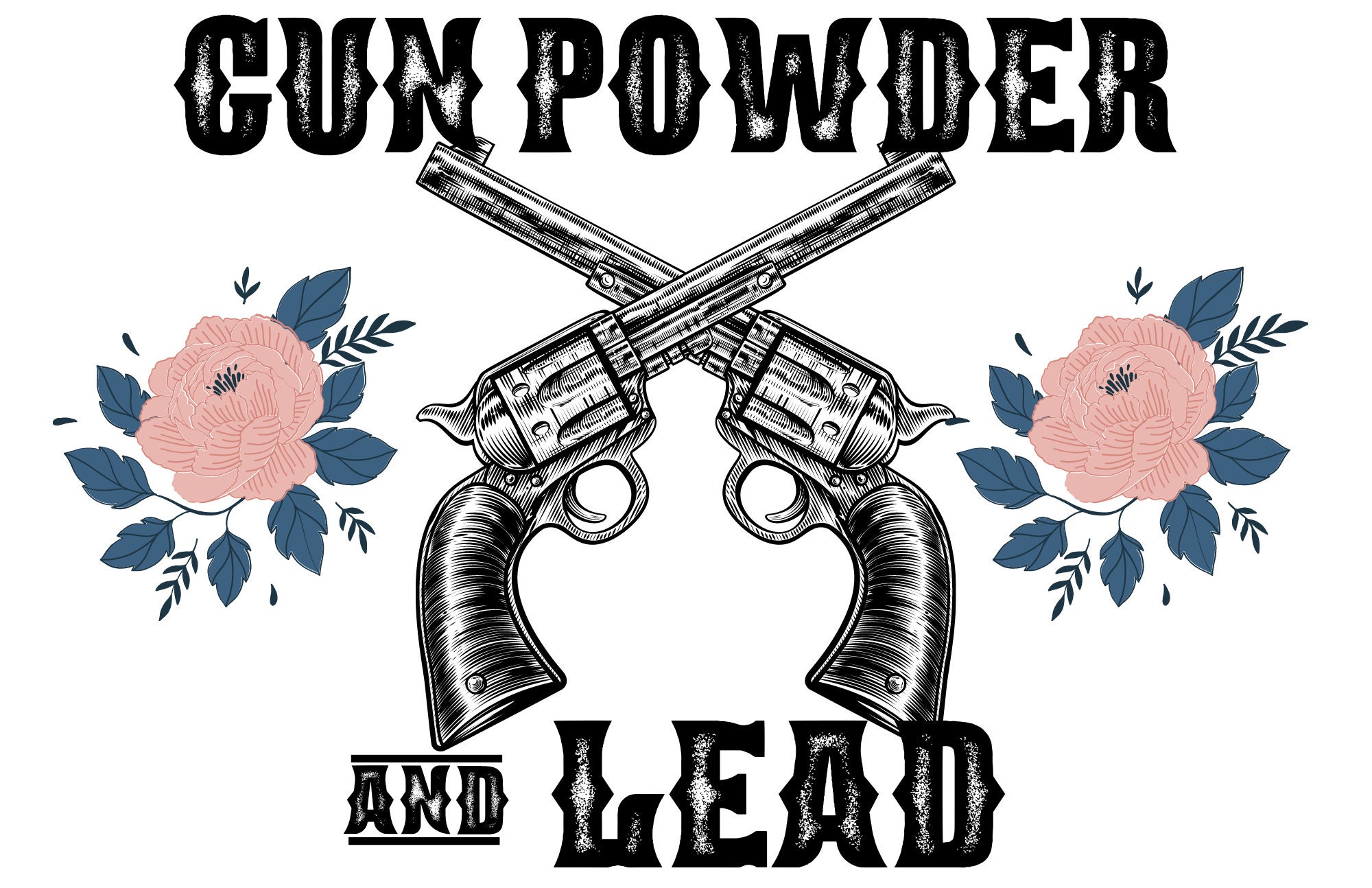 Gun Powder and Lead Ready to Press DTF and Sublimation Transfer 