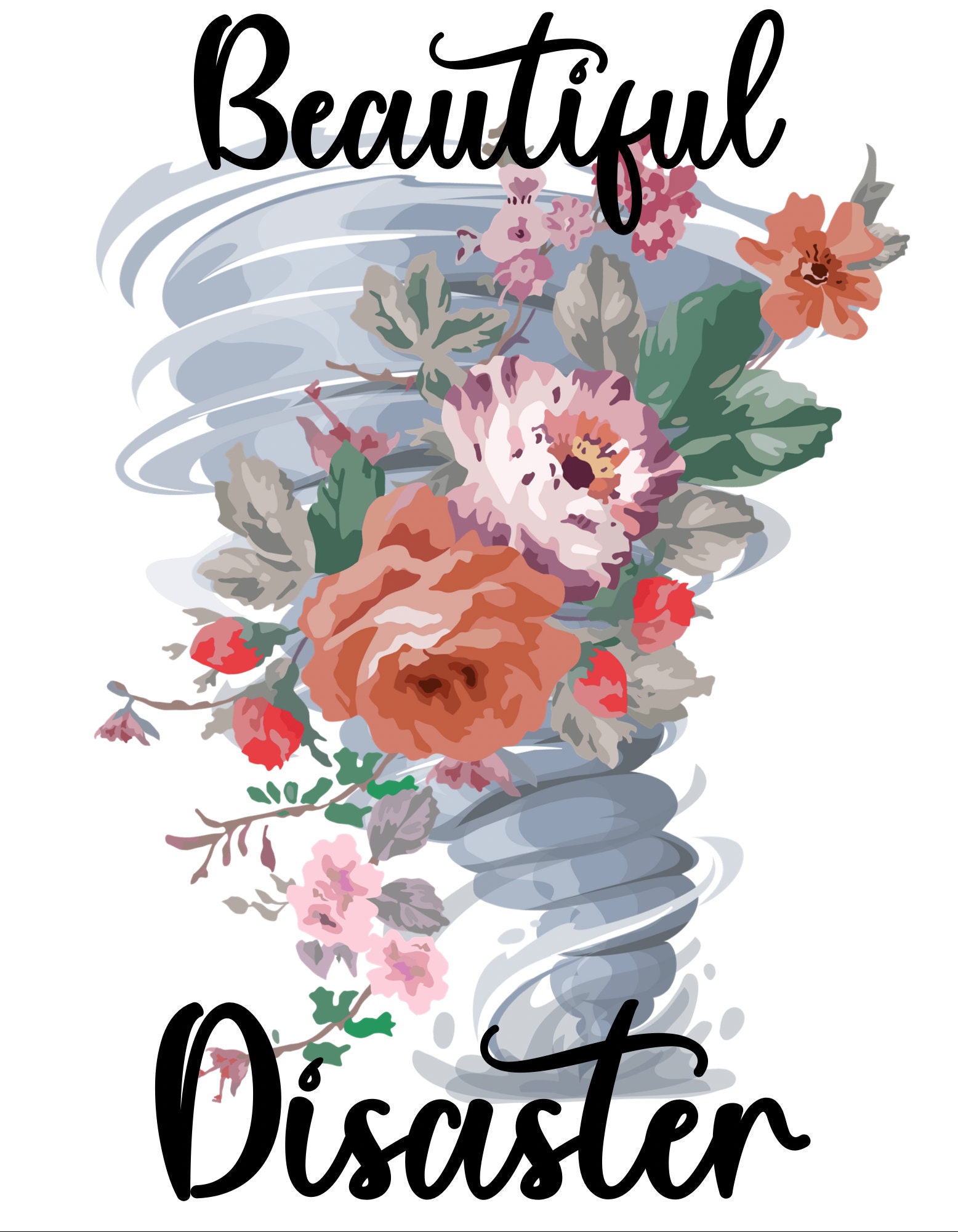 Beautiful Disaster PNG Digital Download Etsy