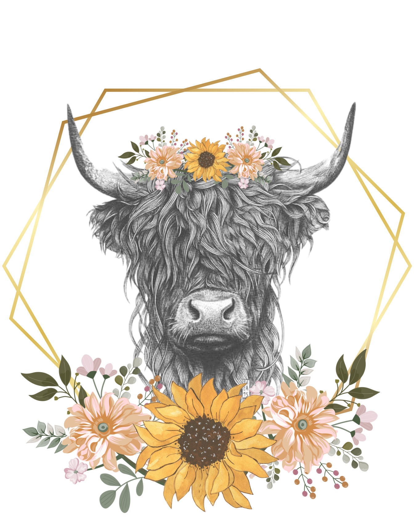 Highland Cow PNG Digital Download - Etsy Ireland