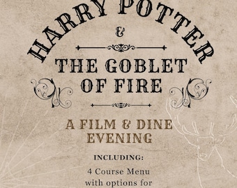 Plan de cena, menú y recetas para los magos de cuarto año de Watch & Dine