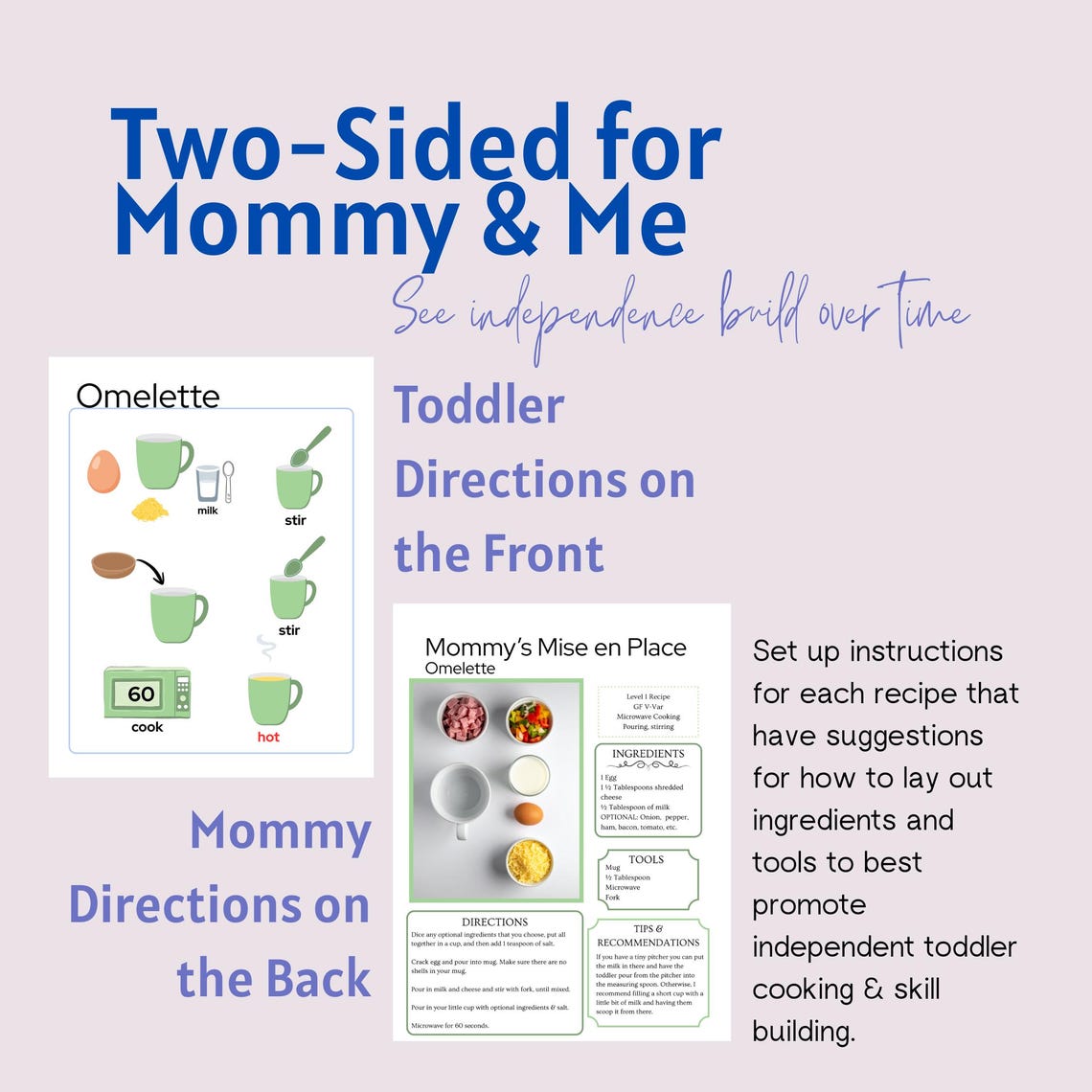 Toddler Visual Recipes Printable Build Cooking Skills With Mom ...