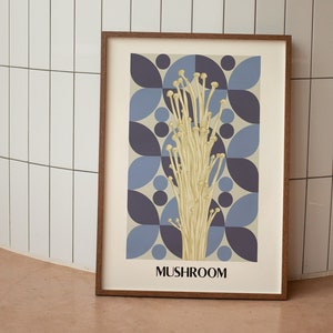 Mushroom Poster | Mushroom Art Print | Fungi Gift | Vintage Mushroom Poster | House Warming Gift | Fungus Art | Mushroom Wall Art