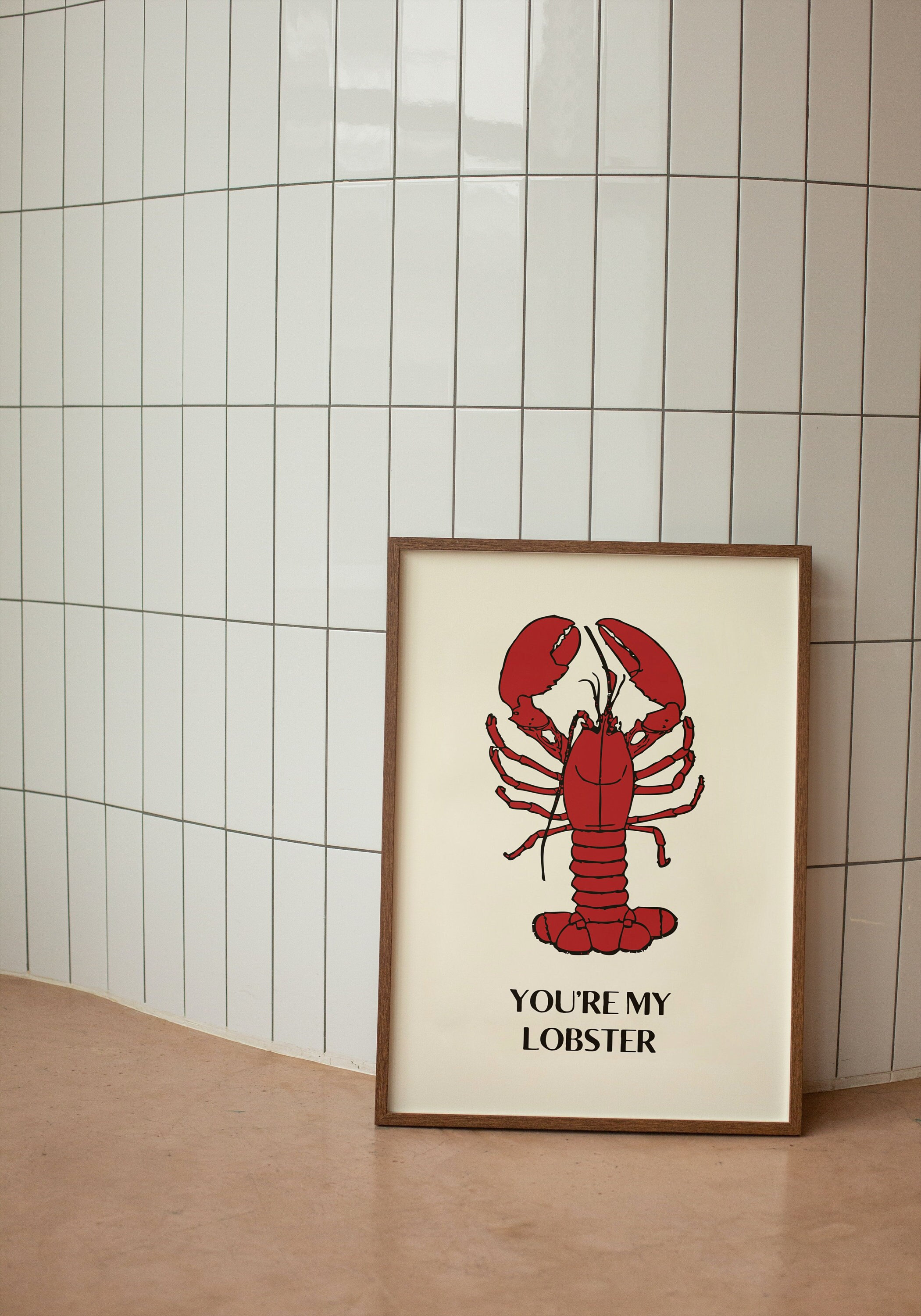 Lobster poster - Etsy 日本