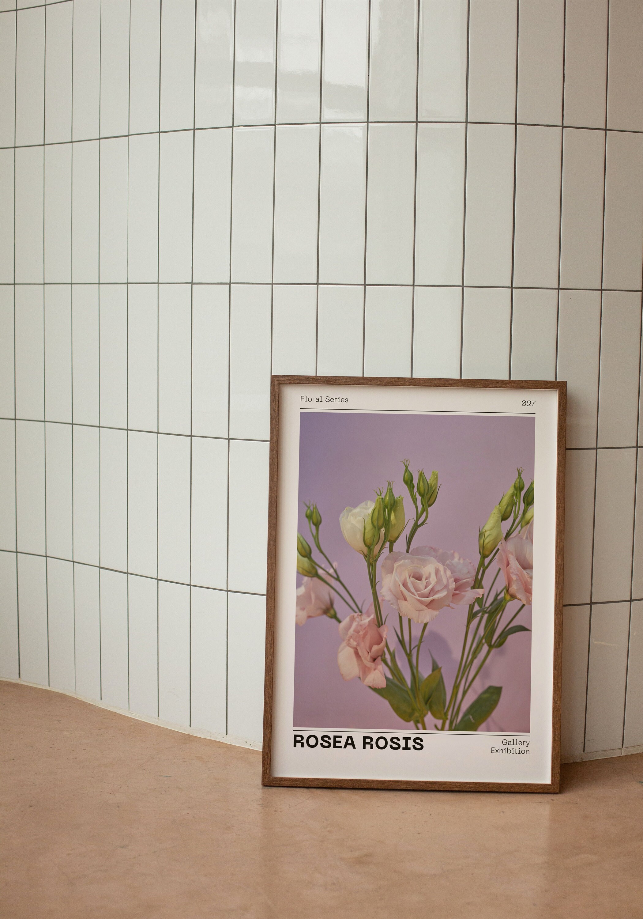 Rosea Rosis Print Pink Rose Printable Delicate Floral Wall Art Pink ...