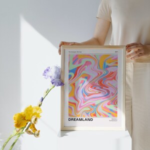 Dreamland Euphoria Aura Poster, Retro Gradient Poster, Grainy Gradient, Retro Aura Gradient, Aesthetic Room Decor, Psychedelic Home Decor image 9