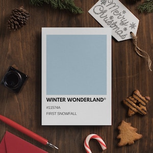 Winter Wonderland Christmas Print | Snowy Holiday Wall Art | Magical Christmas Printable | First Winter Snowfall | Digital Download