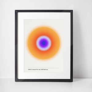Positive Energy Flow Print, Gradient Aura Angel, Aura Posters, Angel Energy Printable Trendy Wall Art, Angel Number Poster, Digital Download