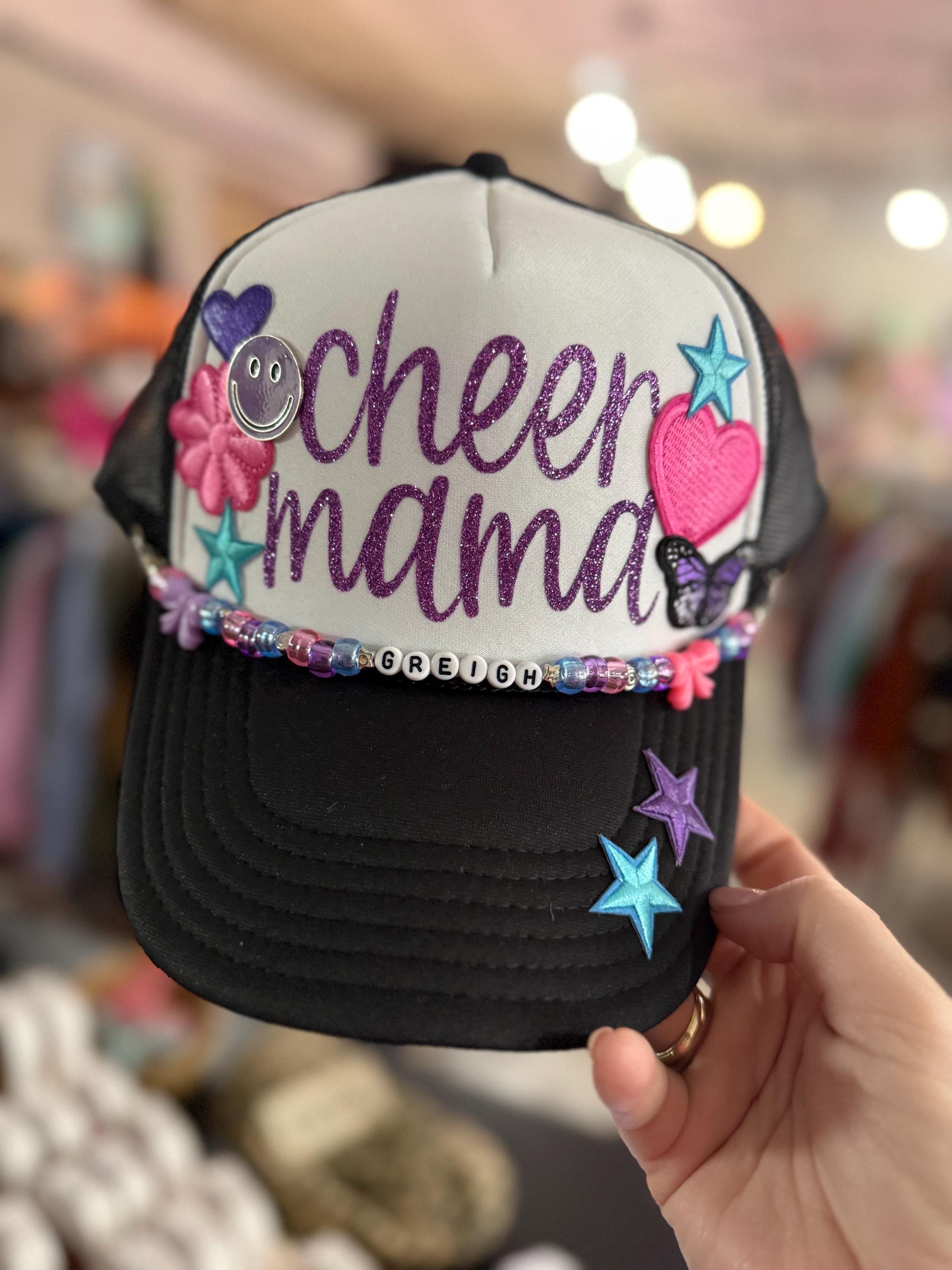 ひーmama チャップアップ Cheer Mama Mom Trucker Hat With Custom Chain Mama Snap-back Otto