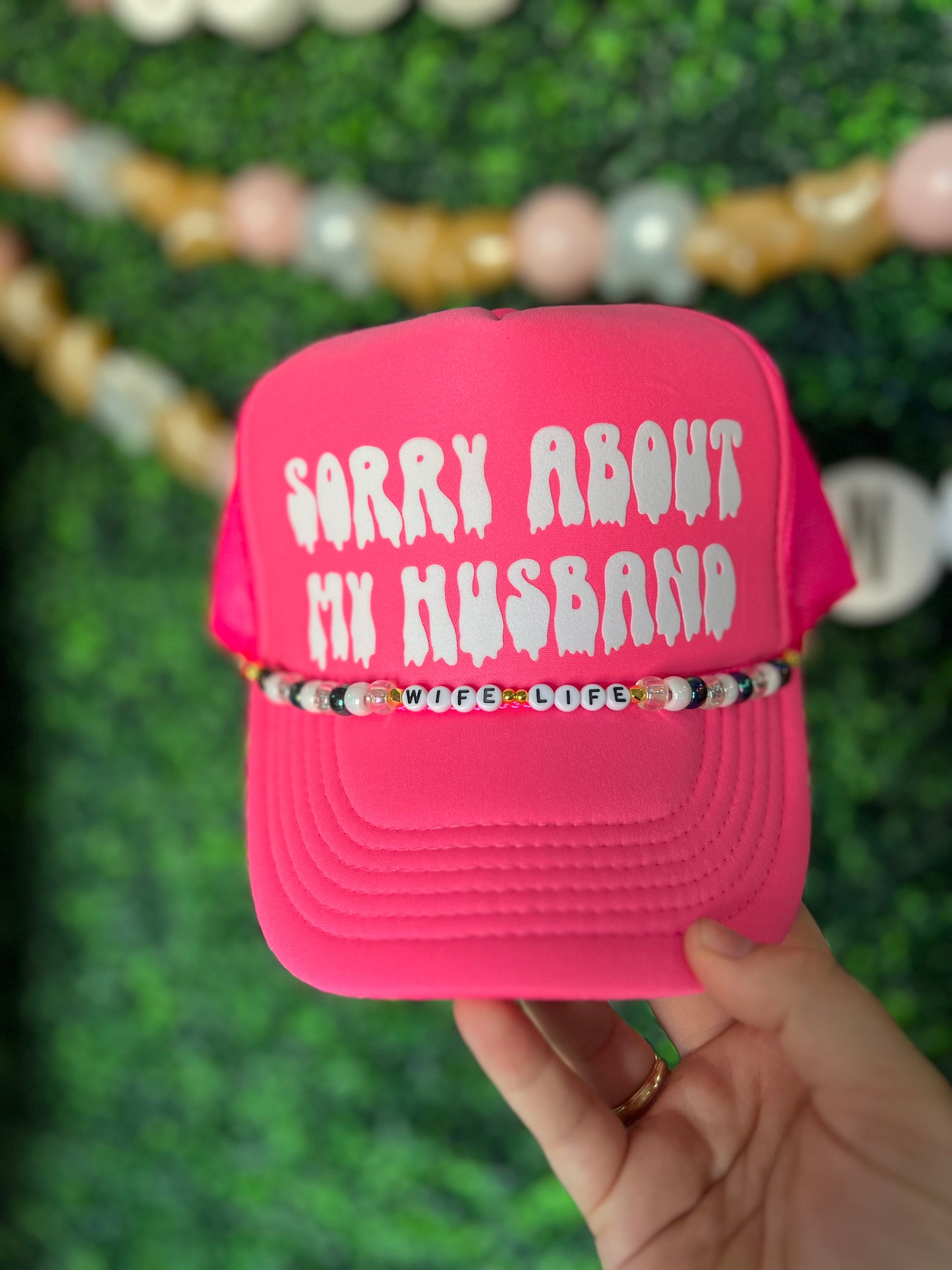 Sorry About My Husband Trucker Hat Bougie Wifey Snap-back  display picture 2