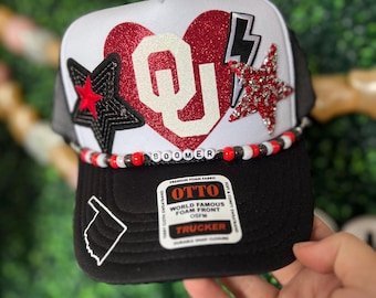 University of Oklahoma Boomer Sooner Bougie College Football Snap-back Otto Ball Cap