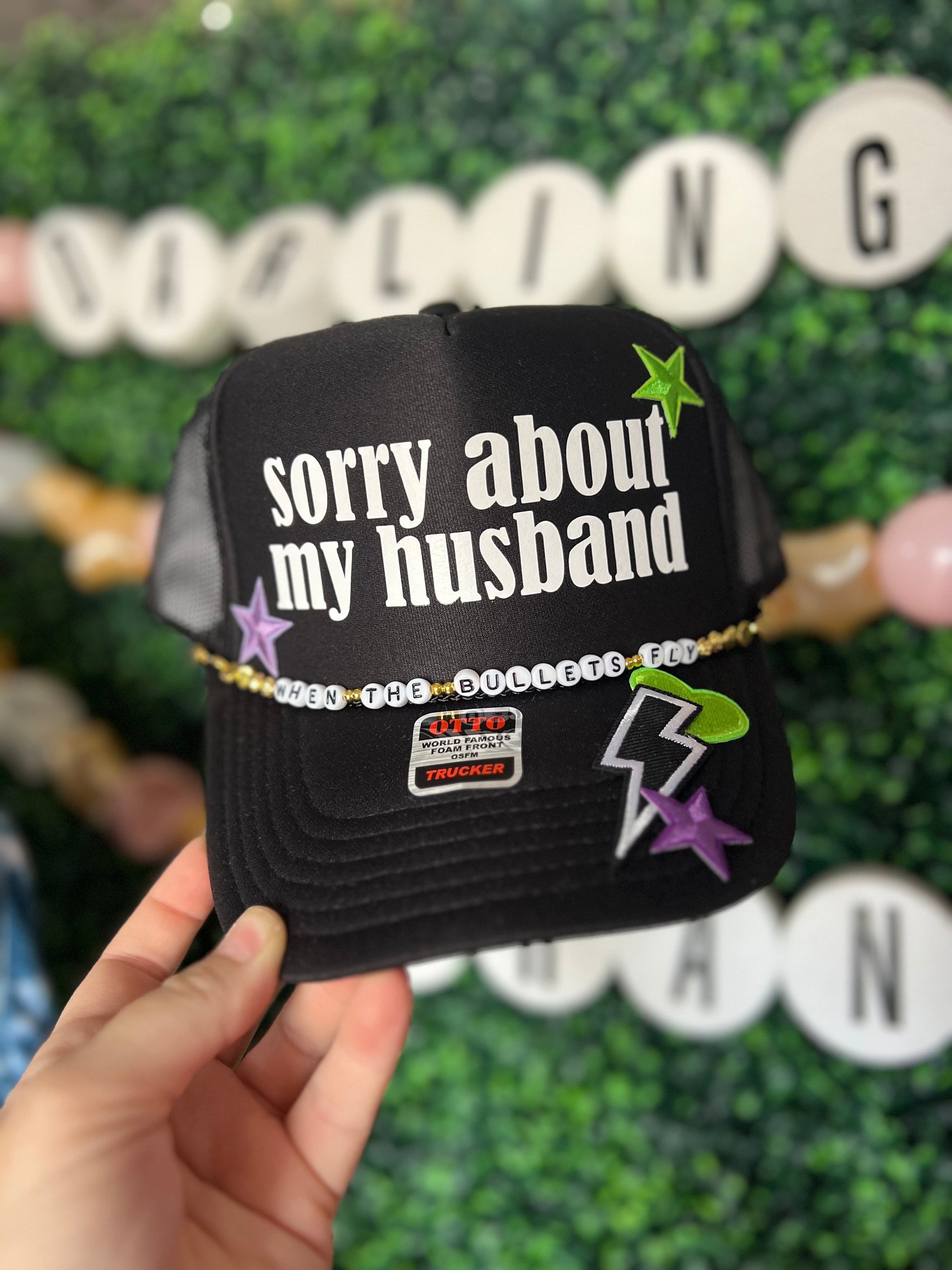 Sorry About My Husband Trucker Hat Bougie Wifey Snap-back  display picture 1