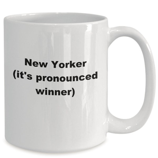 New York Native / New York City koffiemok / NY Mok / NYC Coffee Cup / NY Gift / New York Coffee Lover / Native New Yorker Thee mok