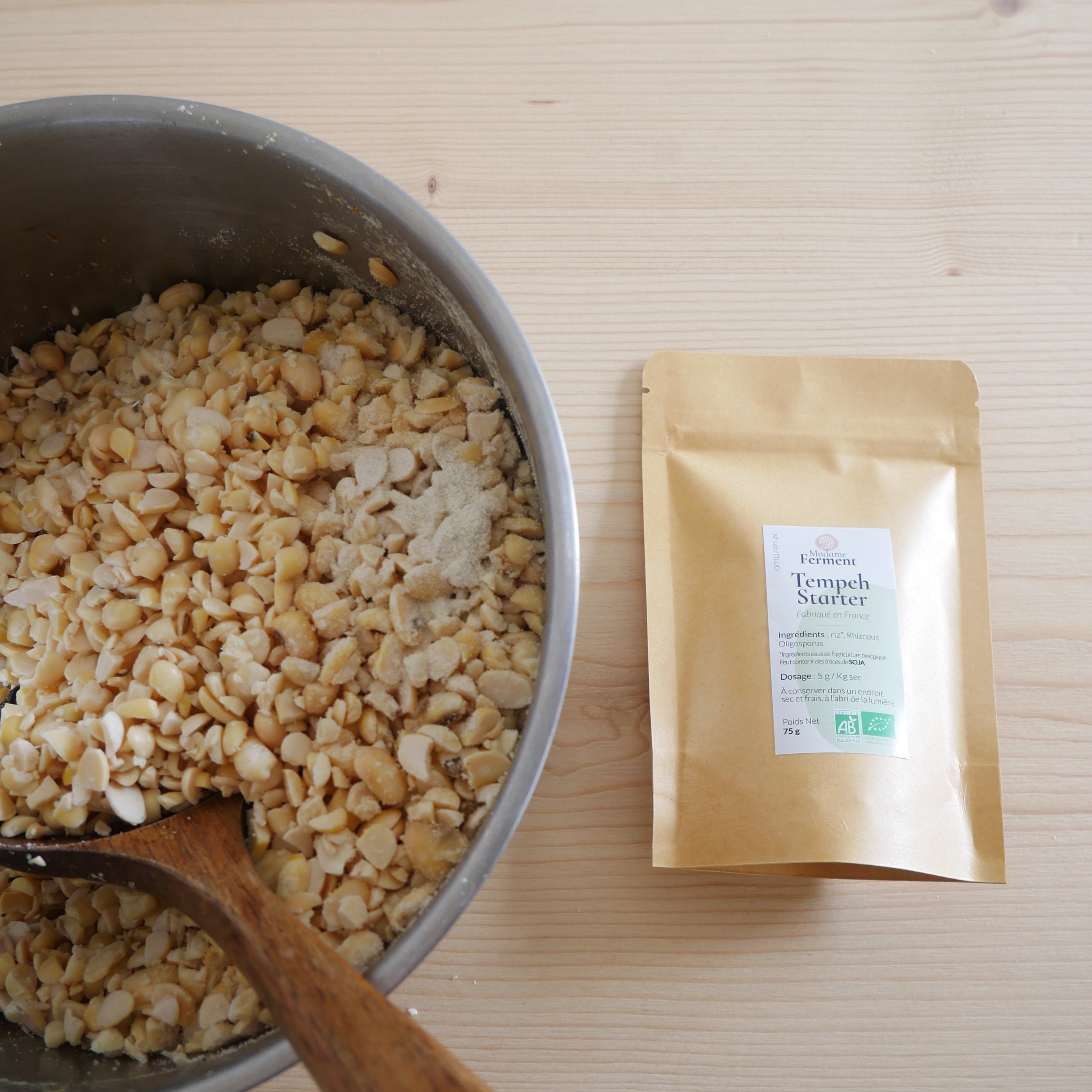 Tempeh Starter Rhizopus Oligosporus Organic 75g 25g Etsy