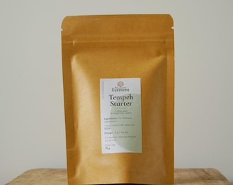 Tempeh starter Rhizopus oligosporus orgânico 70g qualidade profissional