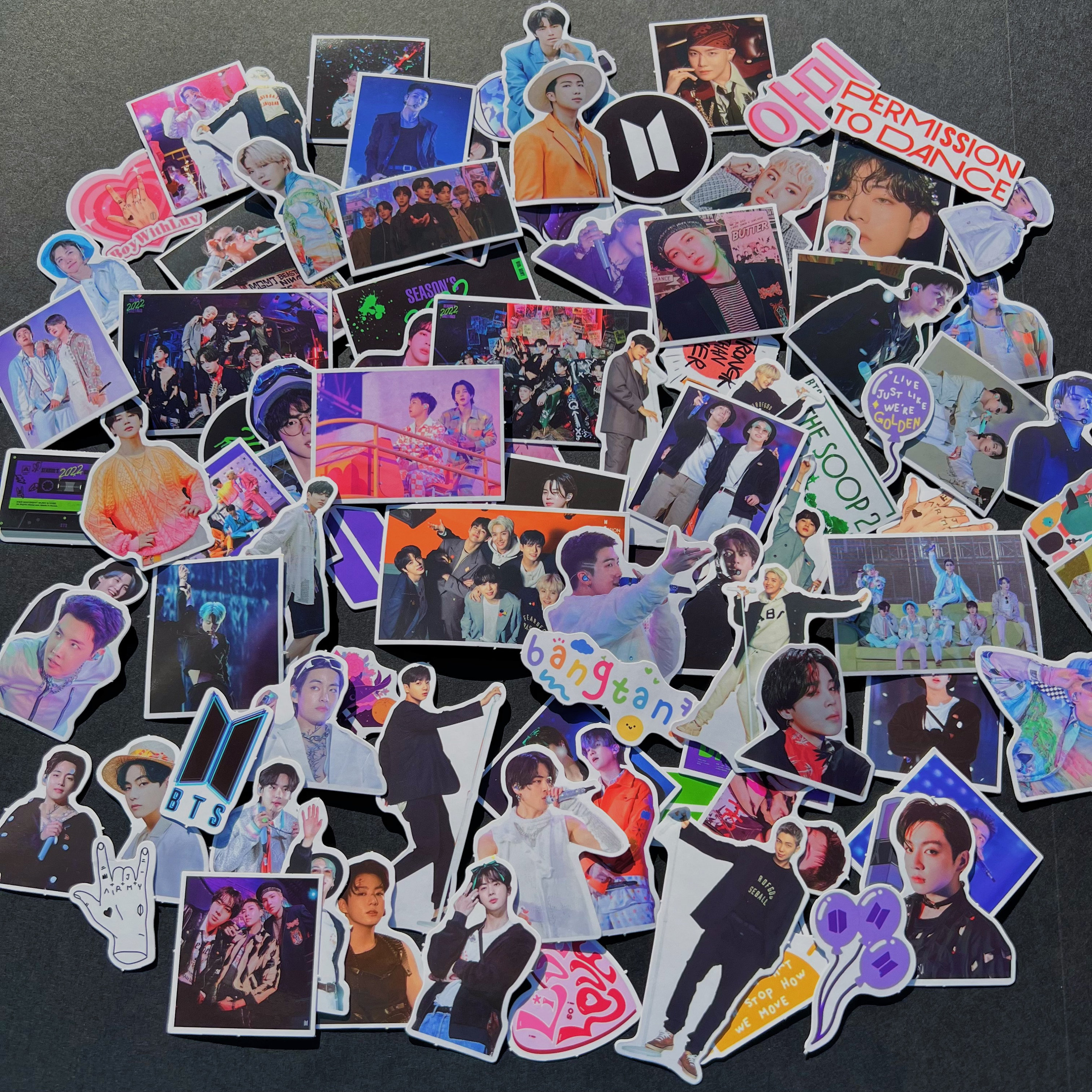 BTS Stickers 40 assorted BTS stickers kpop stickers Scrapbooking Paper ...