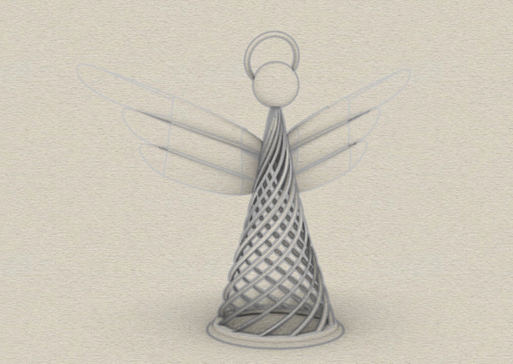 3d Models STL Drawing 3d Printer and Cnc-angel Design Christmas ...