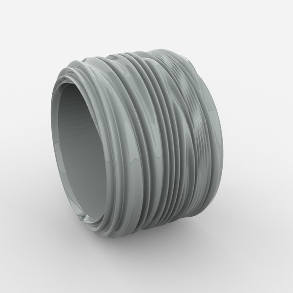 3d models STL drawing 3d printing and CNC-Wire band ring design1 for 3d printer Measure EU 15