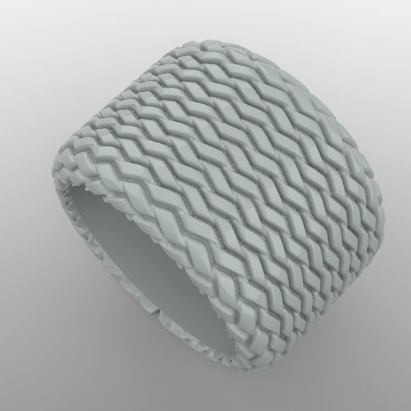 3d Models STL Drawing 3d printer and CNC-Design Band Ring Weave3 for 3d printing