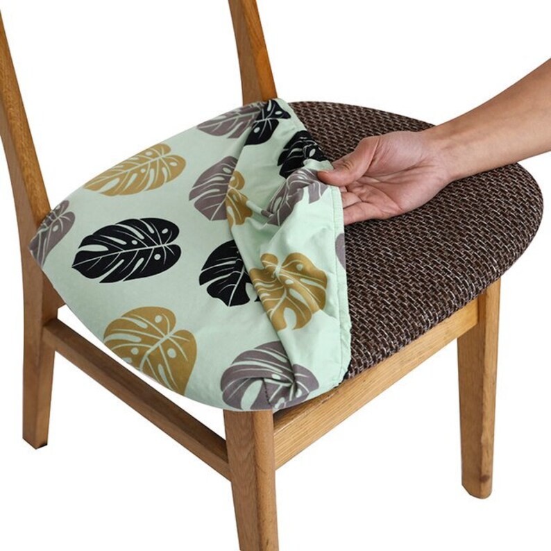 Stretch Chair Seat Covers Kitchen Dine Chair Slipcovers Etsy