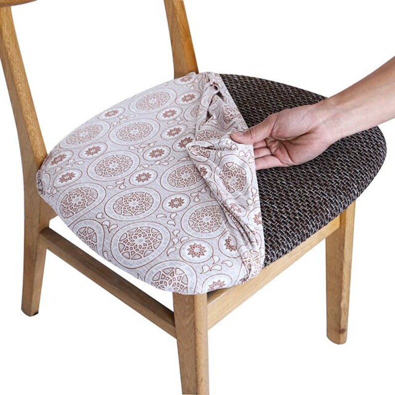 Stretch Chair Seat Covers Kitchen Dine Chair Slipcovers Etsy